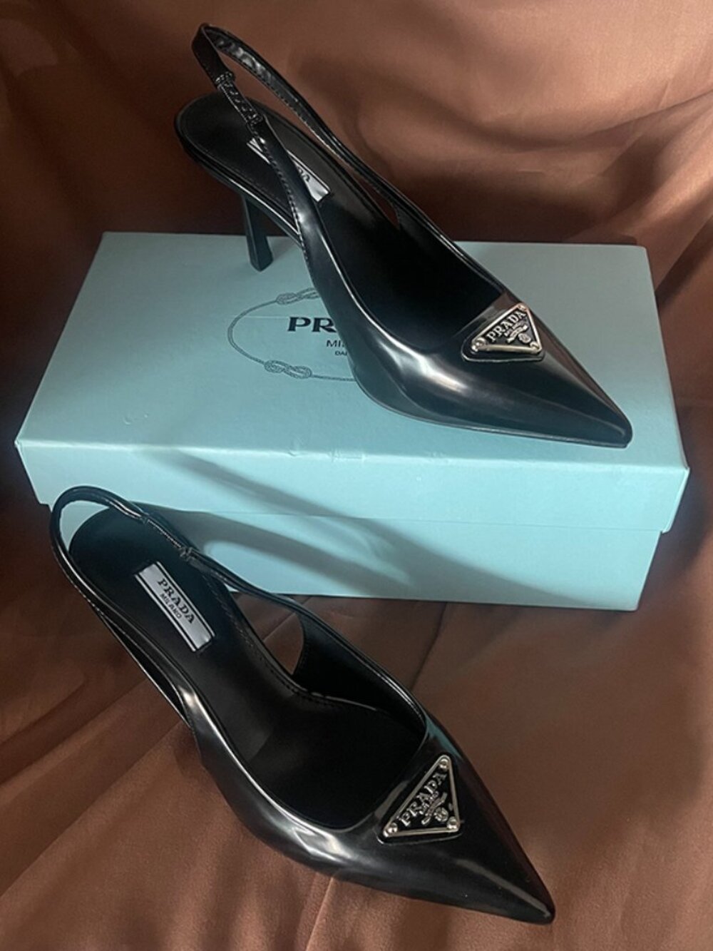 Prada Pointed Slingback Pumps